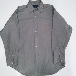 Ralph Lauren Blake Button Down Shirt Mens Large Blue‎ Pony Logo Long Sleeve
